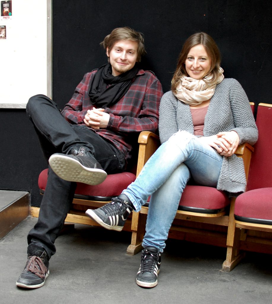 Die FilmemacherInnen Elias Franke und Kristina Tschesch